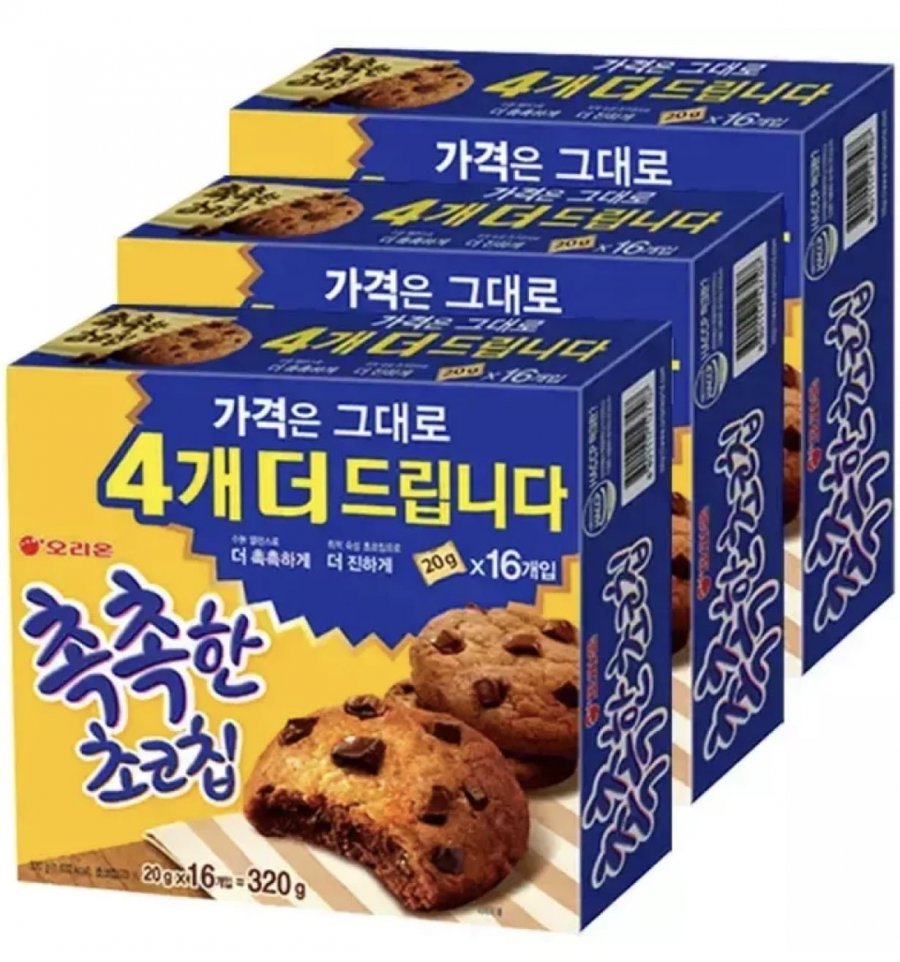촉촉한 초코칩 16p 3박스 (10,360원/무료) 티멤 9,230원