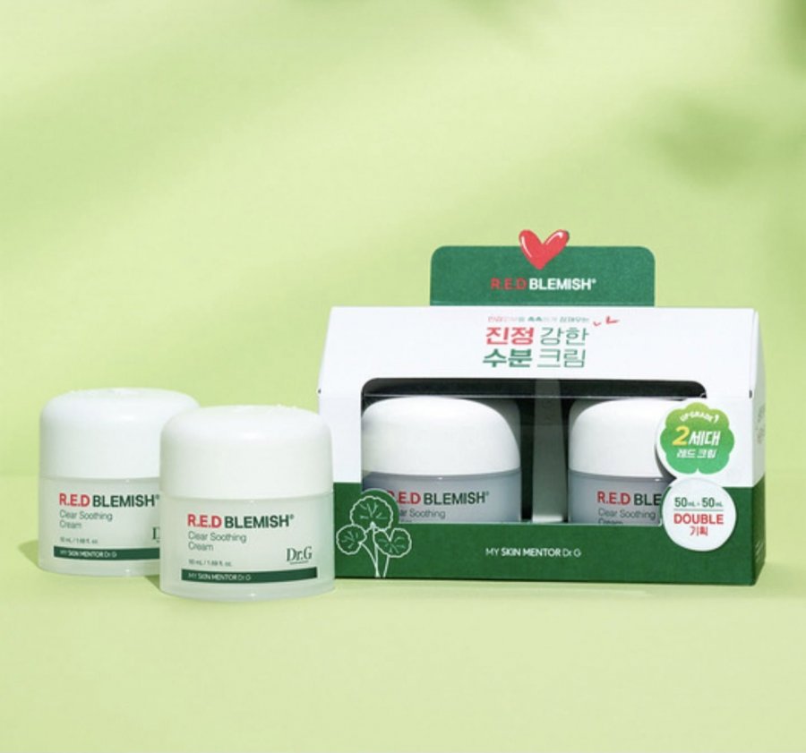 닥터지 레드 블레미쉬 클리어 수딩 크림 50ml 듀오 기프트 세트 (21,700원/무료배송)