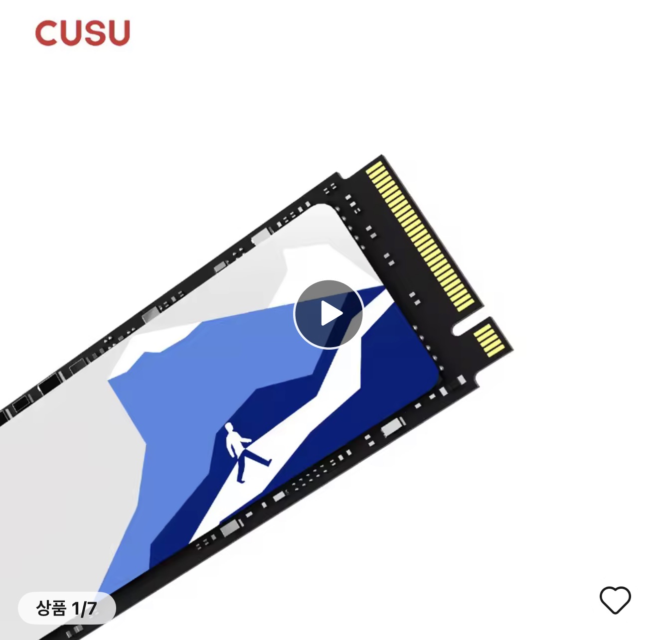 CUSU CV3500 2TB SSD (PCIe 3.0 디램리스 TLC, 통관부가세 X)