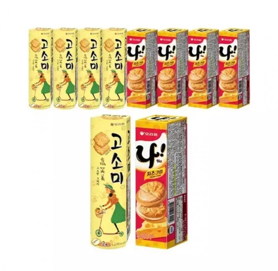 오리온 고소미 70g 5개 + 오리온샌드 나 77g 5개 (8,800원/무료배송)