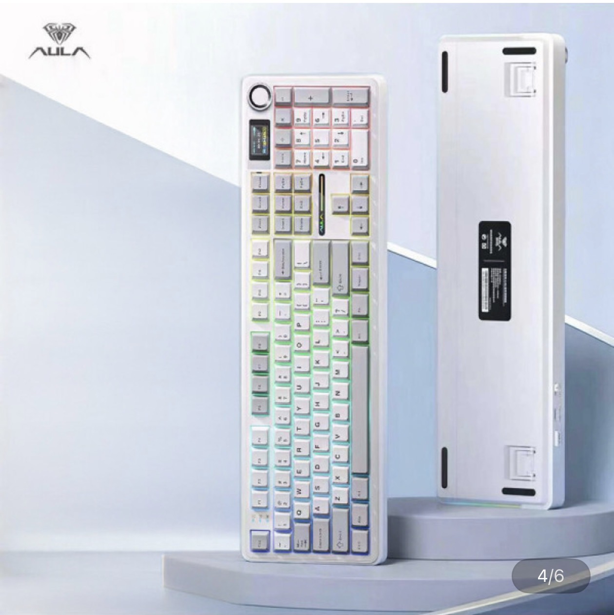 AULA 독거미 F108 pro 키보드 8000mAh 저소음 솜사탕축
