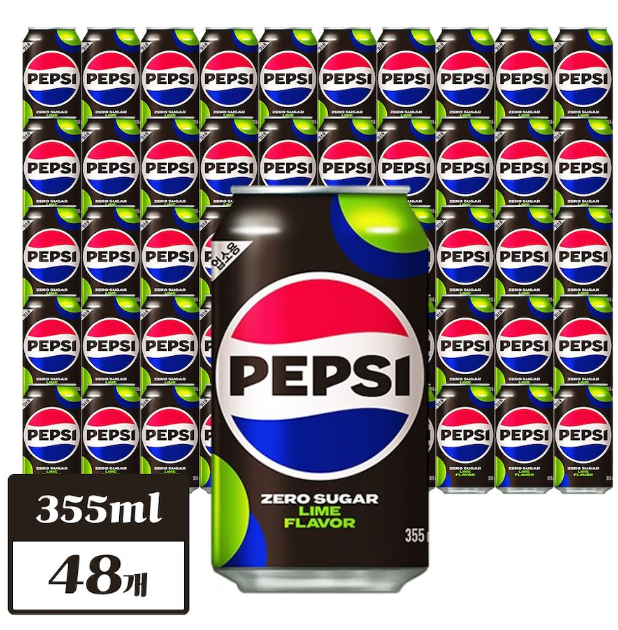 펩시 제로슈거 라임향 355ml*48개 (업소용)