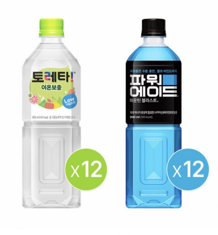 토레타 900ml 12개+파워 마운틴블라스트 900ml 12개 (22,300원/무료)
