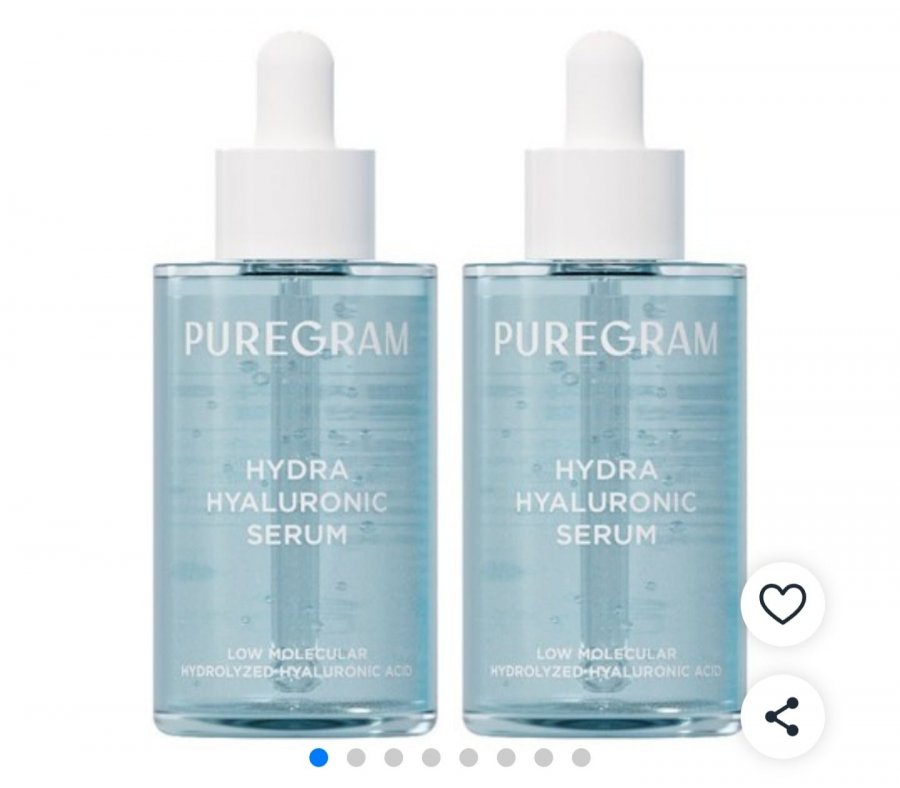 퓨어그램 저분자 히알루론산 세럼 수분 50ml 2개 (11,900원/무료)
