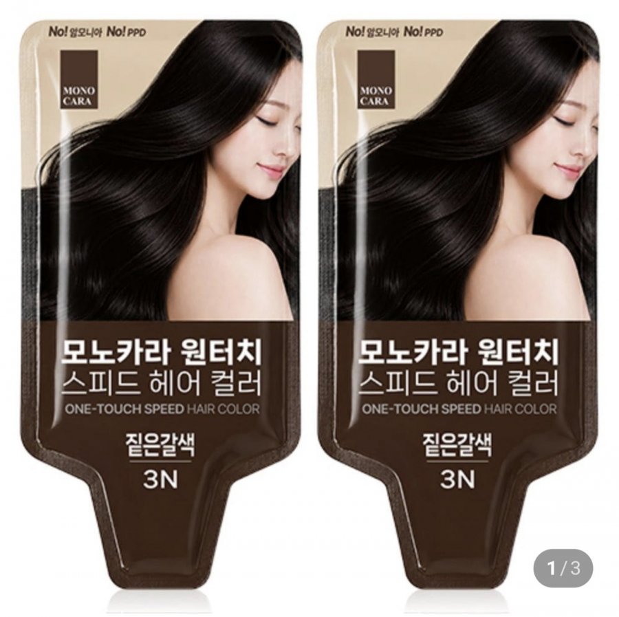 모노카라 새치염색약 30g 2개 (3,000원/무료)