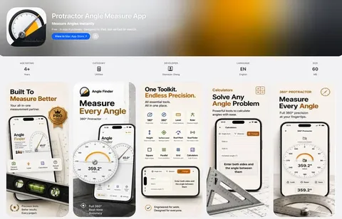 Protractor Angle Measure App 리딤