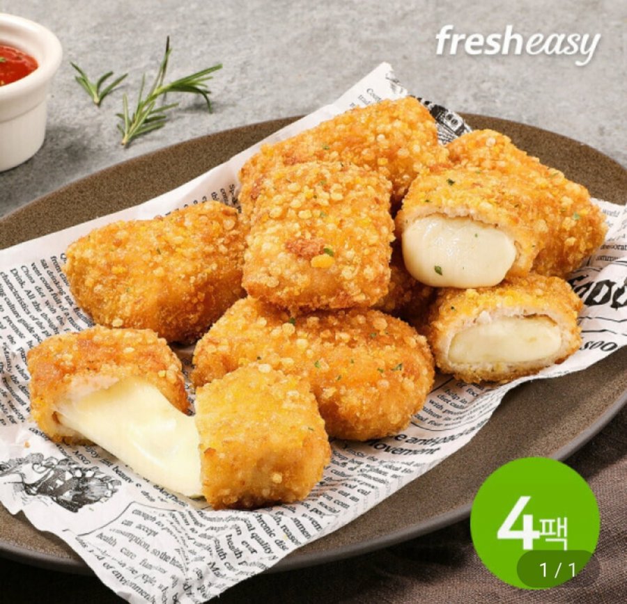theEASY 치킨치즈블럭 330g x 4팩 (26,480원/무료)