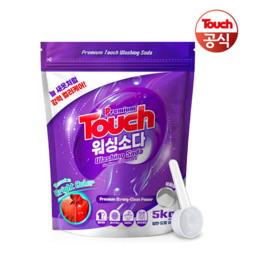탄산 워싱소다 5kg+스푼1개 6,950원 빨래냄새 쉰내 제거
