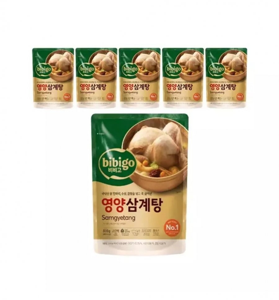 CJ 비비고 영양삼계탕 800g 6개 (39,900원/무료배송)