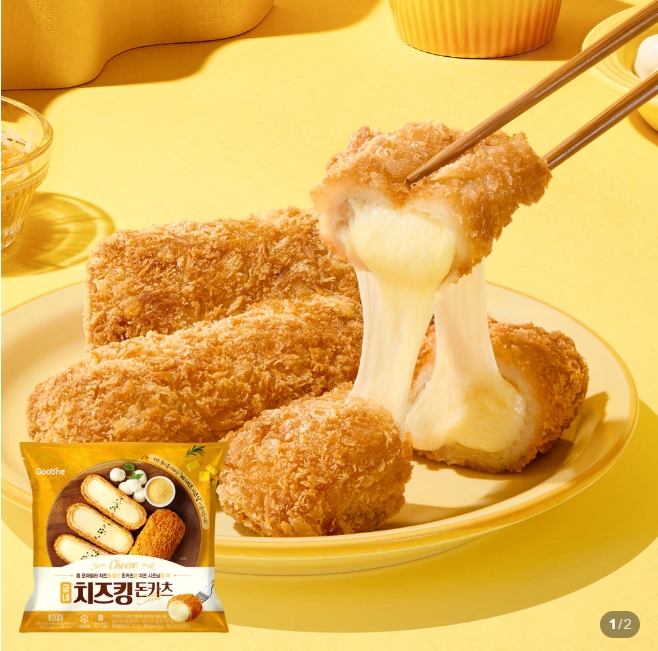 굽네 치즈킹 돈카츠 317g 1+1팩 12,900원