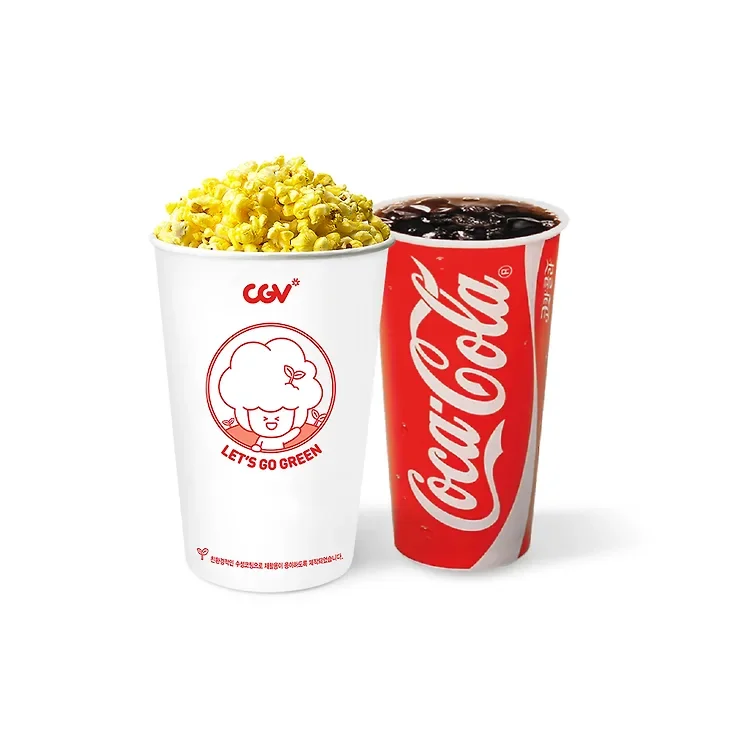 [카카오톡 선물하기] CGV 스몰세트 [팝콘M 1개 + 탄산M 1개] (5,000원/무료)