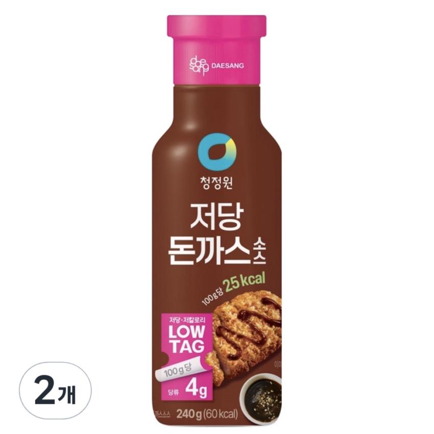 청정원/저당 돈가스 소스 240g 2개 2,480원