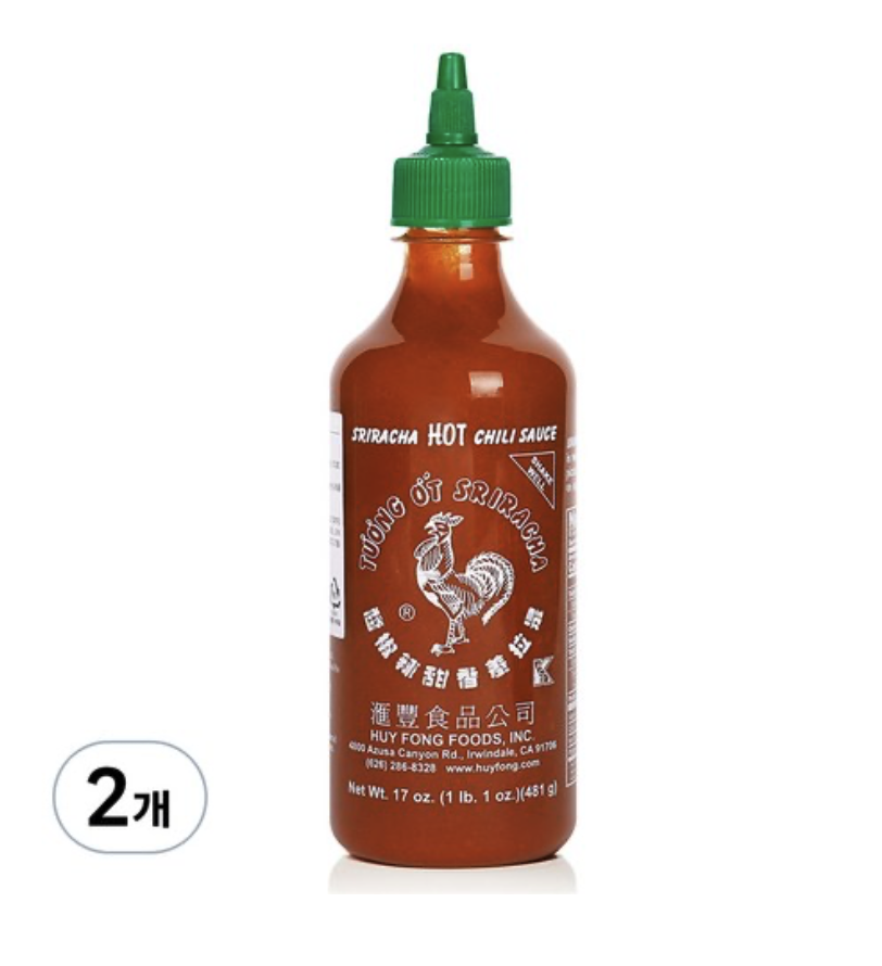 허이펑 스리라차 핫 칠리 시즈닝, 481g, 2개 11,620원