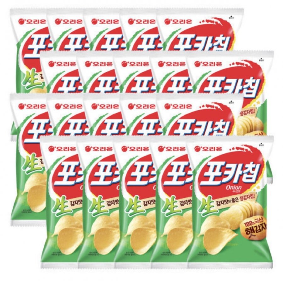 오리온 포카칩 햇감자 어니언/오리지널 66g X 20봉 (19,280원/무료)