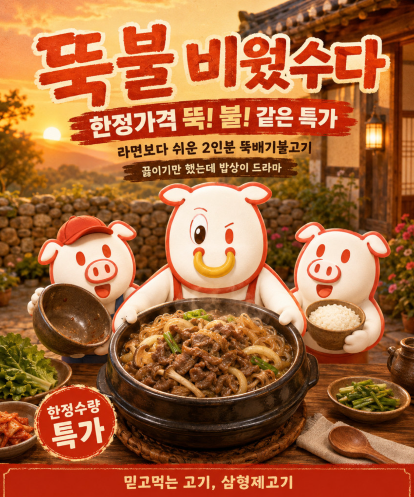 뚝배기불고기 400g 2인분 3,700원