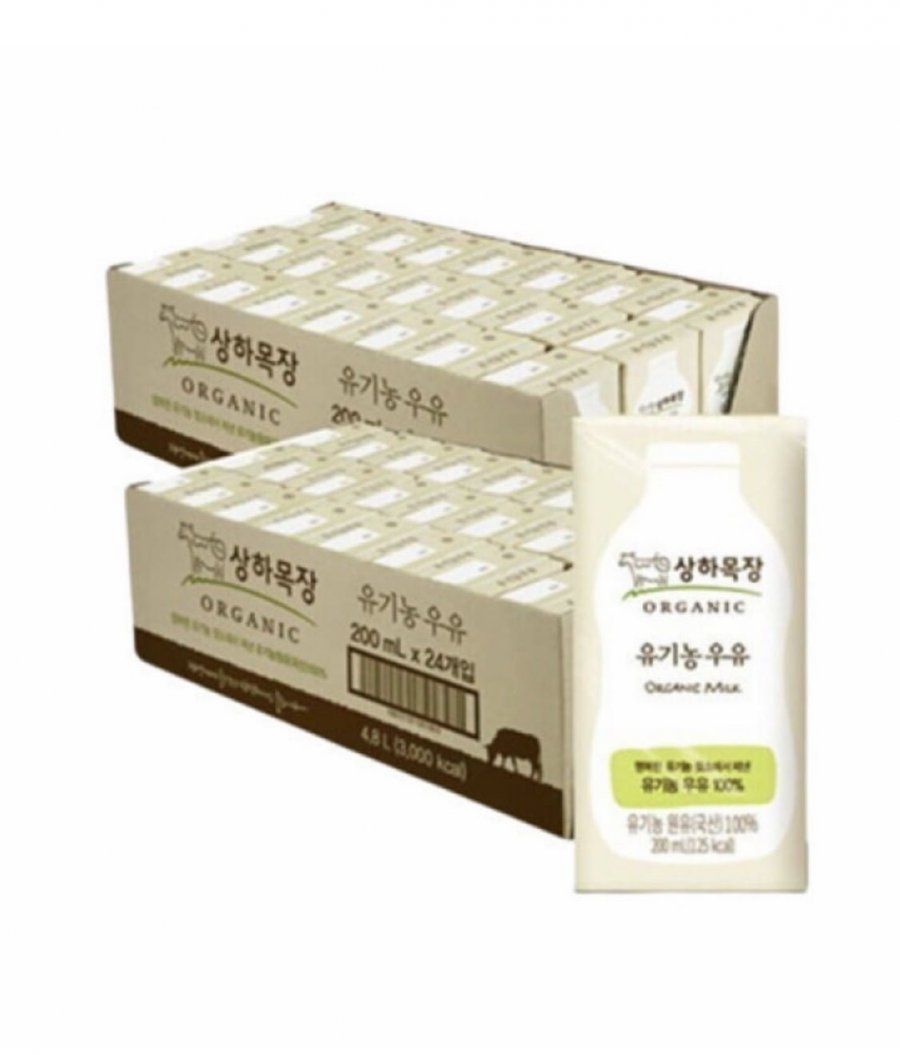 상하목장 유기농 멸균우유 200ml 48팩 (35,650원/무료)