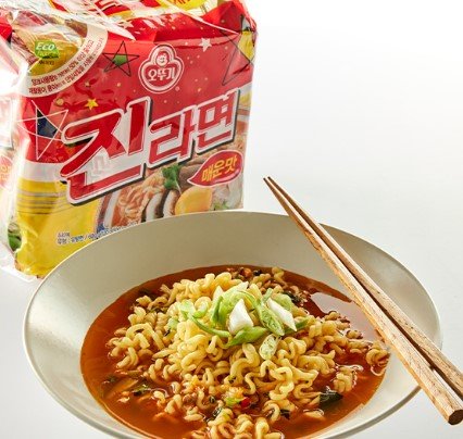 오뚜기 진라면 매운맛 멀티팩(5개입) x 8팩(총40개입) (28,480원/무료)