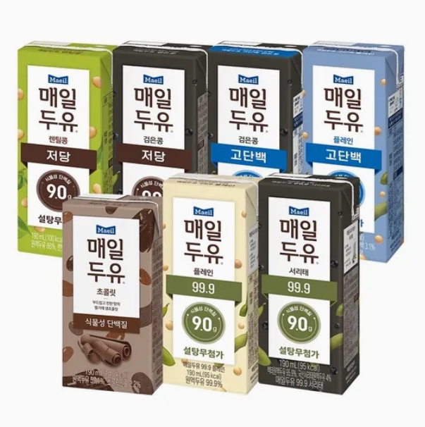 매일두유 7종 99.9/고단백 등 48팩 22,920원~