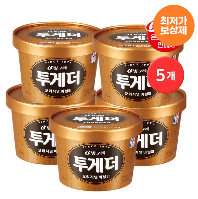투게더 바닐라 오리지널 900ml 5개 21,173원 (토스)
