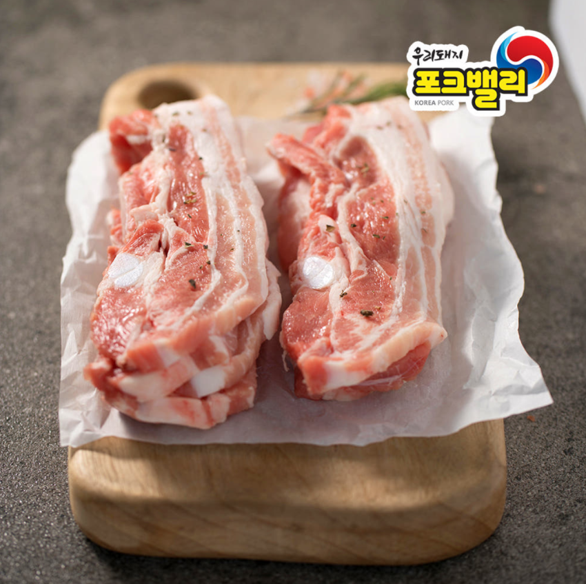 인기글) 포크밸리 한돈 삼겹살 구이용 수육용 1kg (국내산/냉장) 17,900원