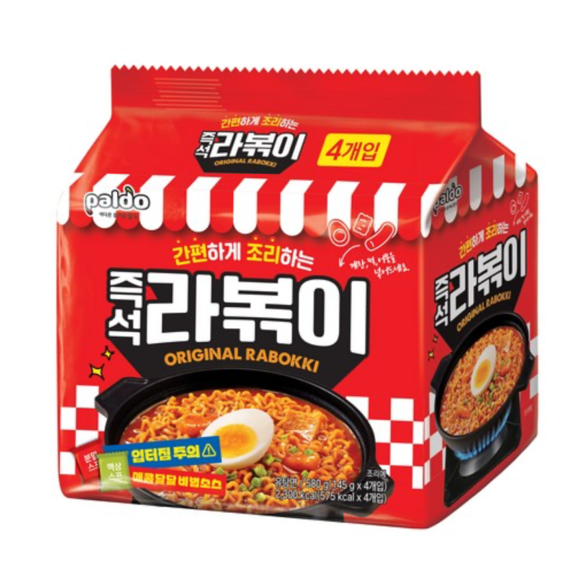 팔도 라볶이 봉지라면 145g, 4개 4,830원