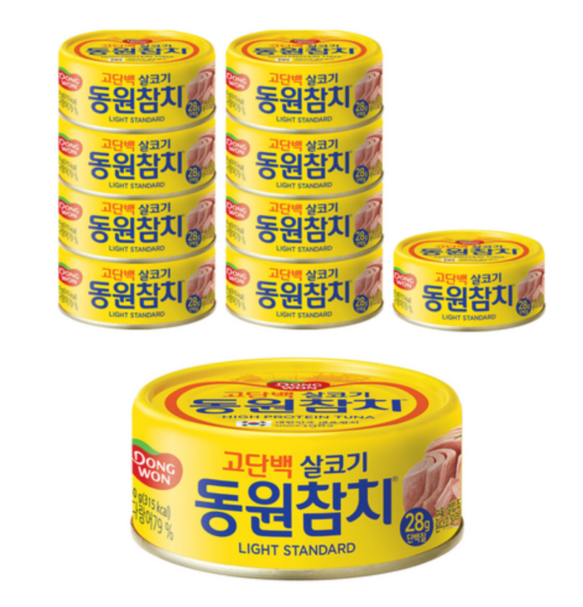 동원참치 라이트 스탠다드, 150g, 10개 20,140원