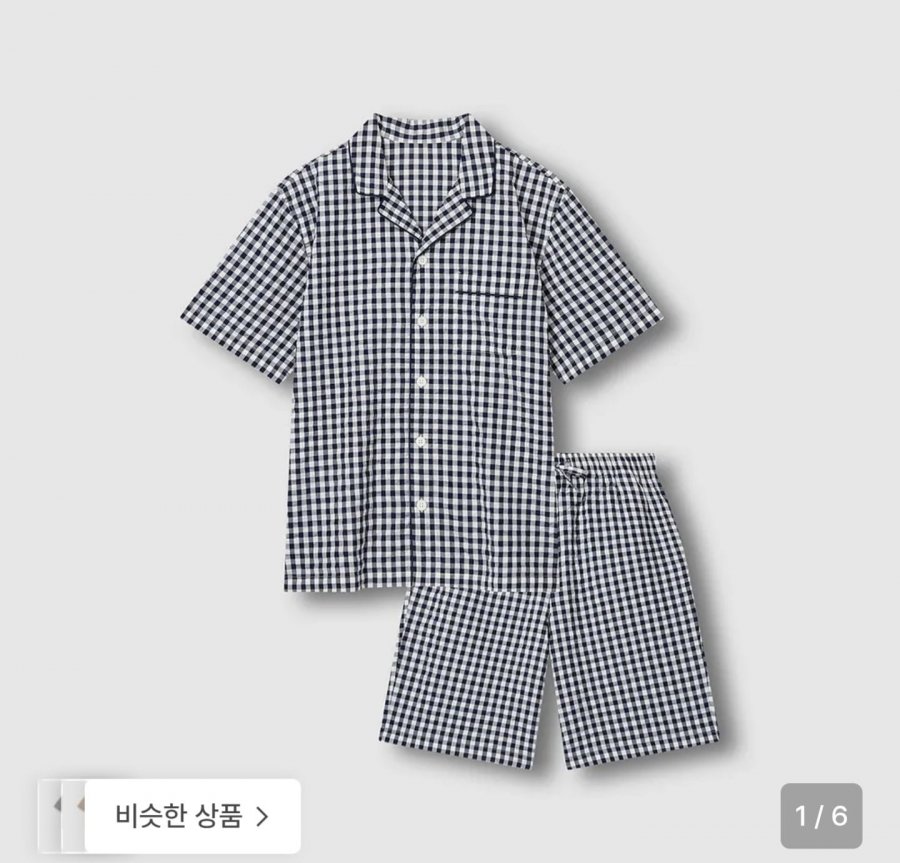 자주 남 시어서커 5부 파자마 세트 (21,230원/3,000원)