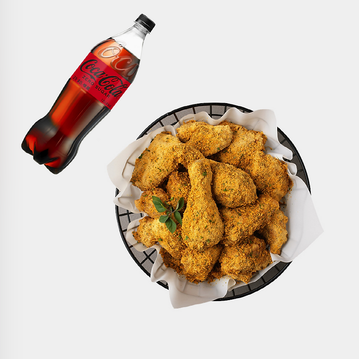 BHC 뿌링클+코카-콜라제로1.25L 18,800원