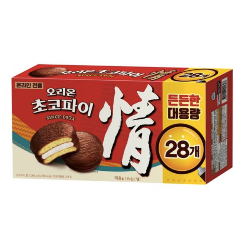 오리온초코파이 초코파이 28p, 1.092kg, 1개 7,860원