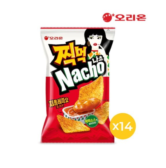 오리온 찍먹 나쵸 치폴레마요 84g 14개 (16,065원/무료)