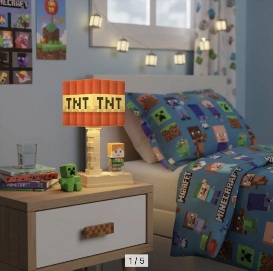 Minecraft 마인크래프트 감성 TNT 크리퍼무드등 26종(11,900원/무료)