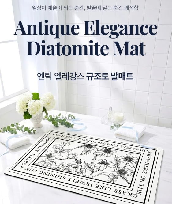 세탁가능한 규조토 발매트 2개 (9,400원/무배)