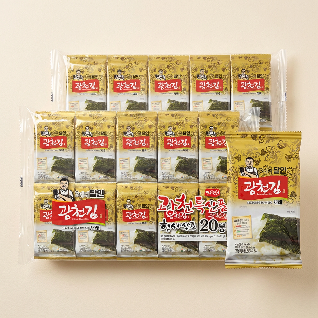 3대째 달인 광천김 40봉 (9,900원 / 무료배송)