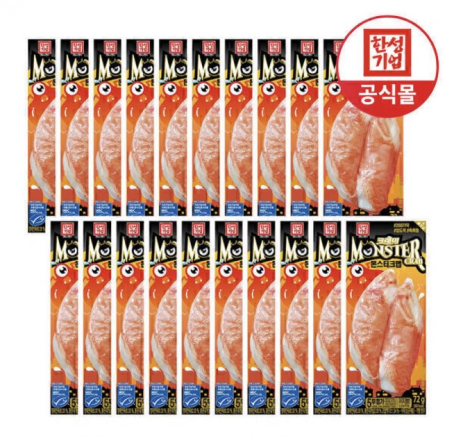 몬스터크랩 72g 20개, 휴지 외 [타깃] 동원 참치, 리챔, 김 (삼성카드 13,630원/무료)