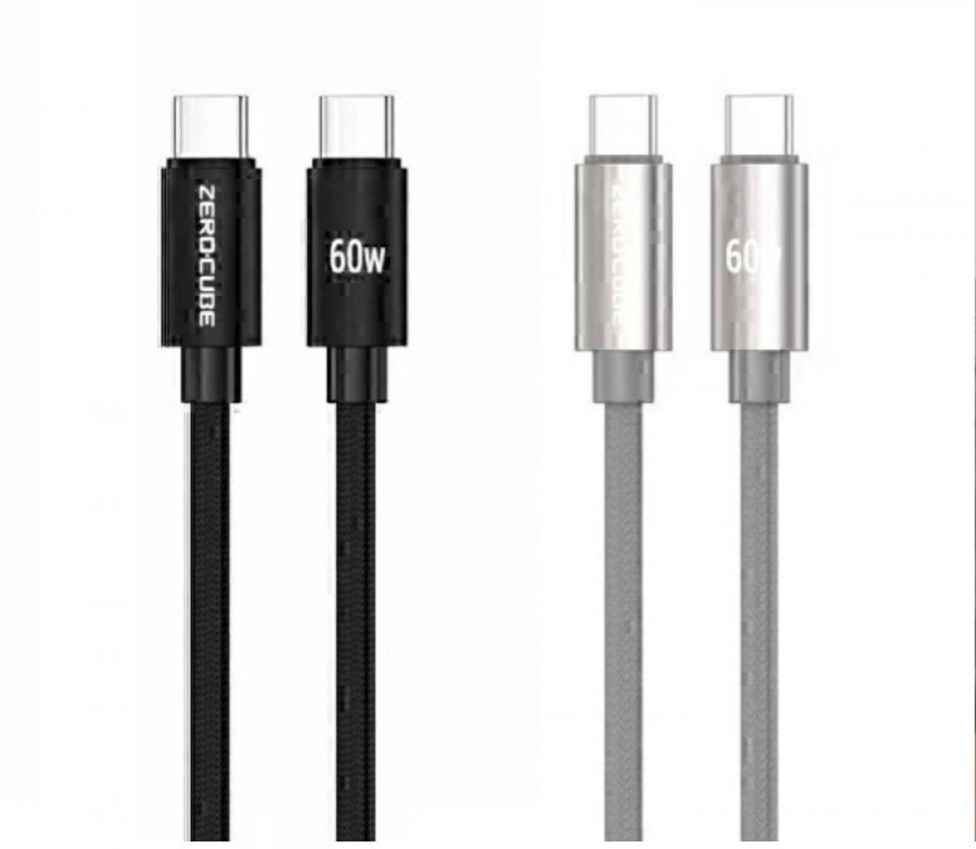 제로큐브 C to C 60W PD 초고속 충전케이블 1+1+1 (4,680원/무배)