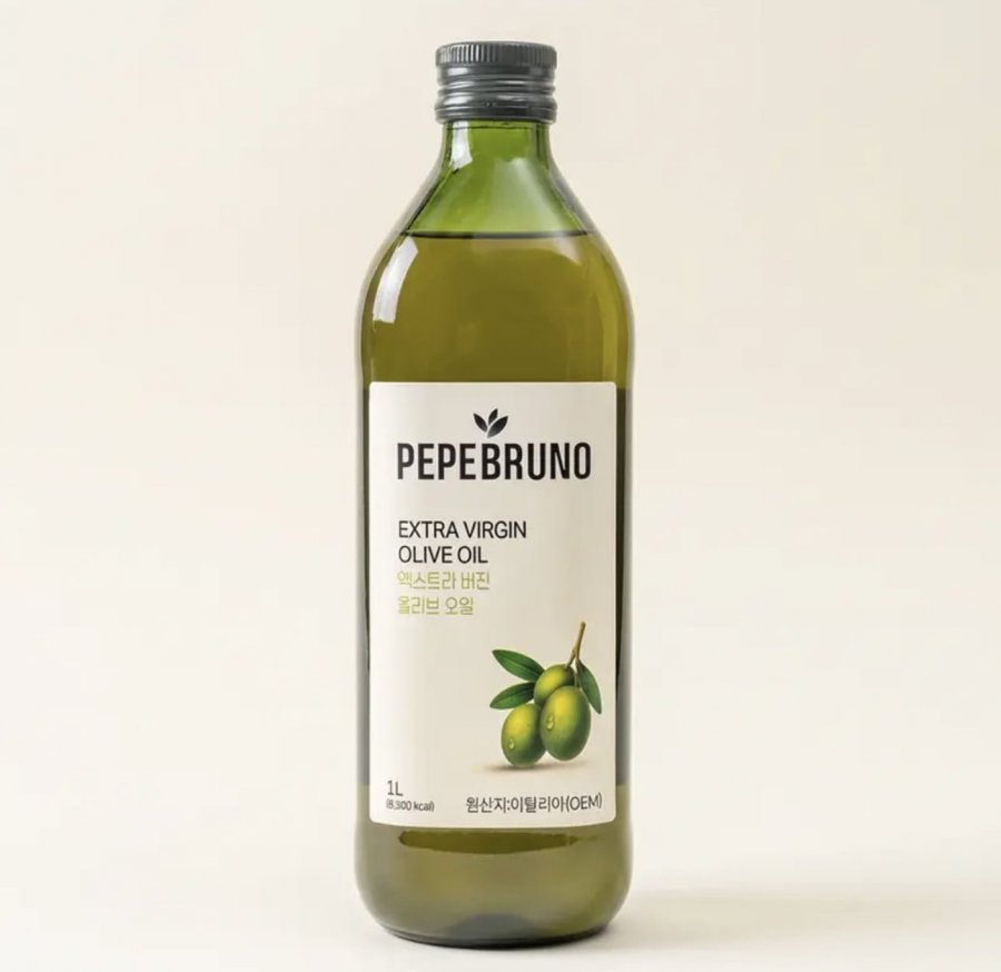 페페브루노 엑스트라버진 올리브 오일, 1L, 1개 (12,500/무료)