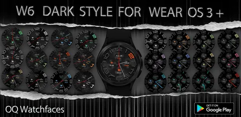 W6 Dark Style Wear OS 5+ 외 일시 무료