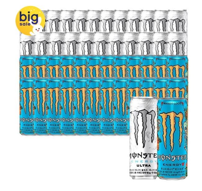 몬스터 울트라+망고로코 355ml 48캔 (54,780원/무료)