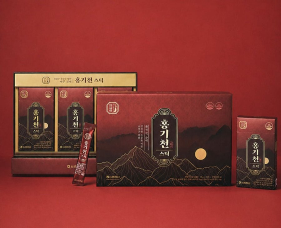 한삼인 홍기천 6년근 홍삼스틱 10ml 30포 1개 +쇼핑백 (14,925원/무료배송)