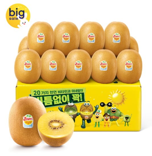 제스프리 점보 썬골드키위 20입 3.1kg (19,730원/무료배송)