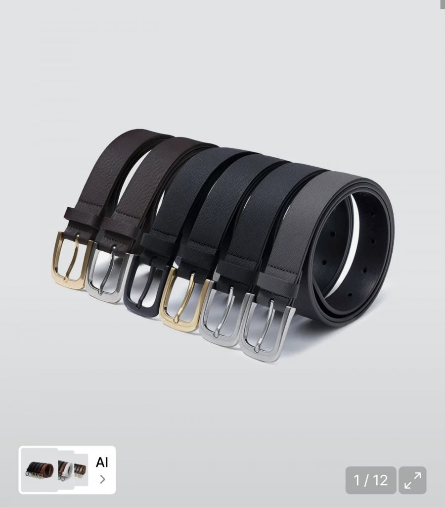 무신사스탠다드 사피아노 신세틱 레더 벨트 30mm (8,760원/무료)