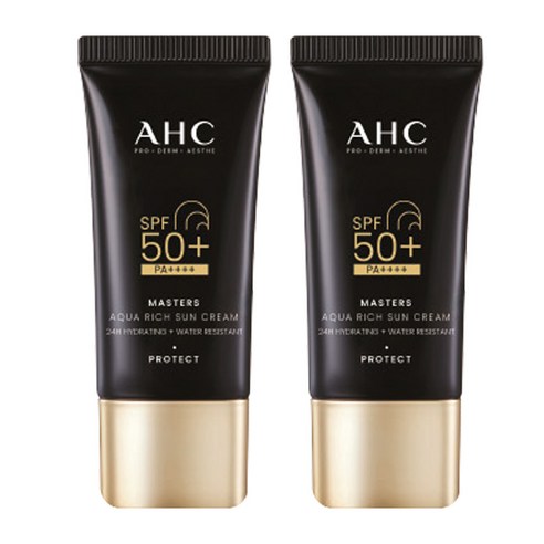 AHC 마스터즈 아쿠아 리치 선크림 SPF50+ PA++++, 30ml, 2개 / 9,400원
