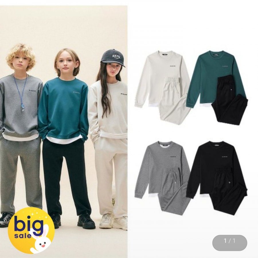 블랙야크키즈 레이어드긴팔맨투맨티셔츠+조거팬츠저지맨투맨세트 (29,510원/무료)