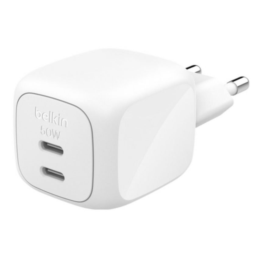 벨킨 50W 듀얼 포트 GaN 초고속 충전기 19,980원