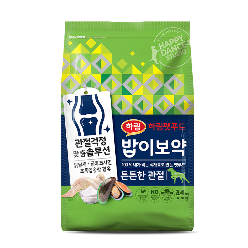 하림펫푸드 밥이보약 DOG 튼튼한 관절 전연령 3.4Kg 대용량(19,900원/무료배송)