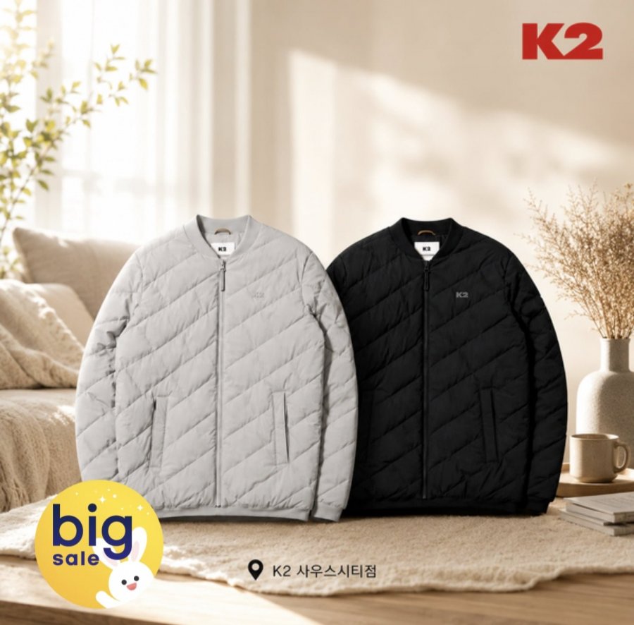 K2 실크스타 구스다운 (93,800원/무료)