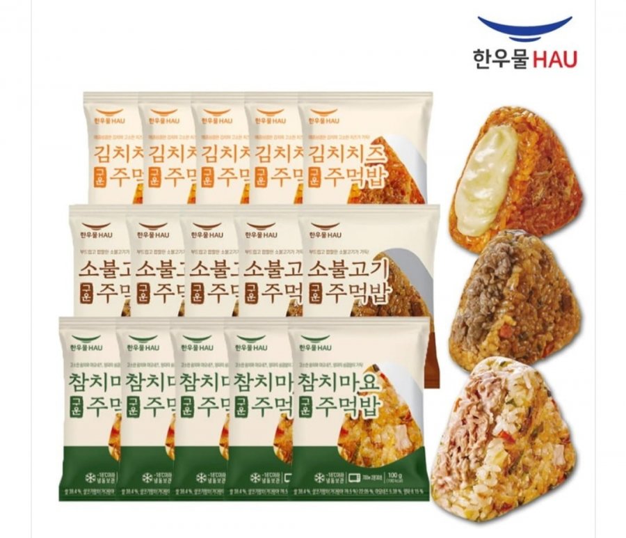 한우물 감탄한끼 구운주먹밥 총 15봉 (15,980원/무료)