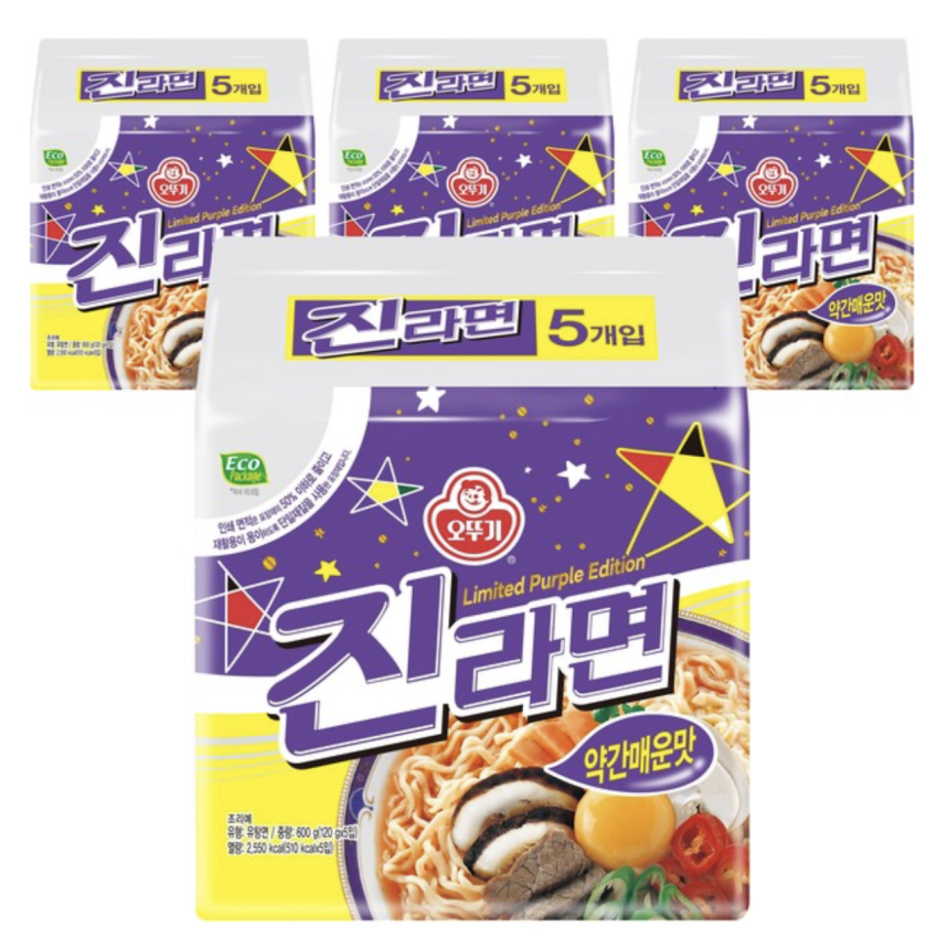 오뚜기 진라면 약간매운맛 120g, 20개 9,900원