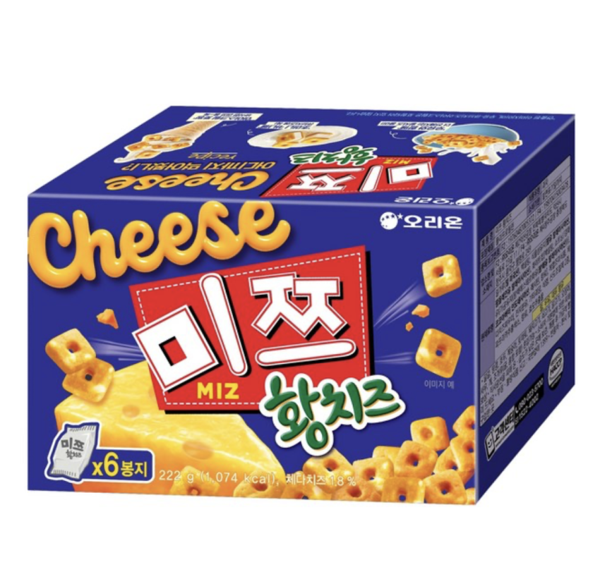 오리온 미쯔 황치즈 6p, 222g, 1개 3,360원