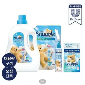 스너글 허거블코튼 섬유유연제 대용량 세트 4L+2.6L+탈취제 150ml (25,920원 / 무료) - 특가